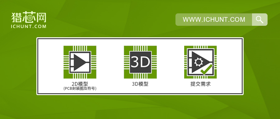 獵芯網(wǎng)上線新功能,！幫助工程師輕松獲取物料PCB封裝圖、3D模型和符號