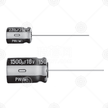 UPW1C471MPD 直插电解电容 470μF 10*12.5 ±20% 16V